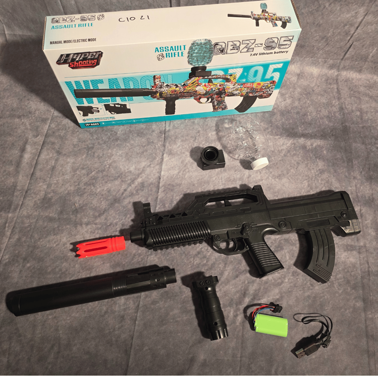 AUG Shadow - Elektrisk Gelblaster