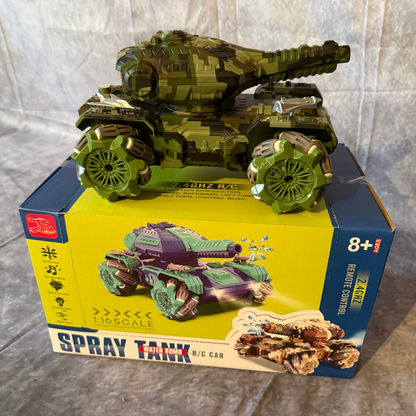 GELZONE SPRAY TANK – High-Speed 2.4GHz RC Tank med Vand/Gelball Skydning & LED-lys